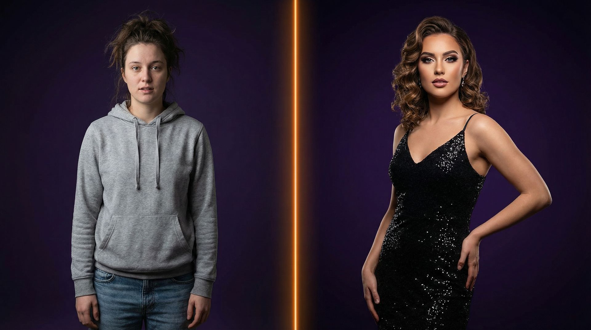 黑丝反差变装视频教程